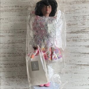 Avon Childhood Dreams Sunday Best 1993 Collectible Doll with Floral Dress